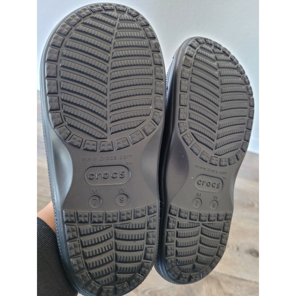 Crocs Crocband Slide Sandals Mens 7 Womens 9 Black Casual Comfort Slip On #2‎ - Picture 5 of 5